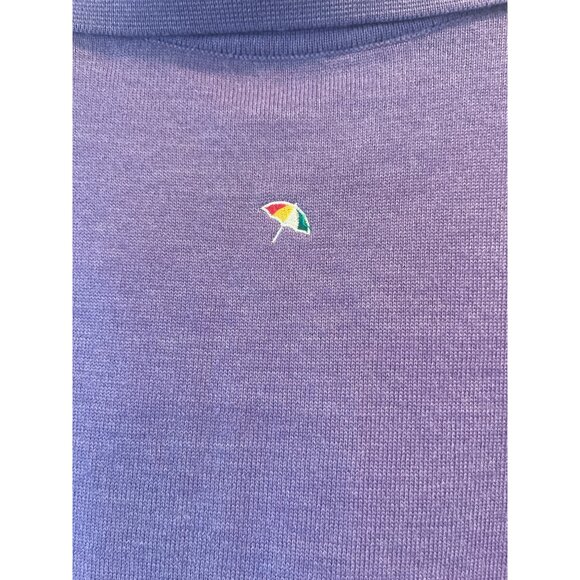 Fairway & Greene Purple Knit Sleeveless Pullover Vest W/ Half-Zip Closure Mens L - Picture 11 of 11